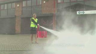 Fire Safety Training - How to Use a POWDER Fire Extinguisher