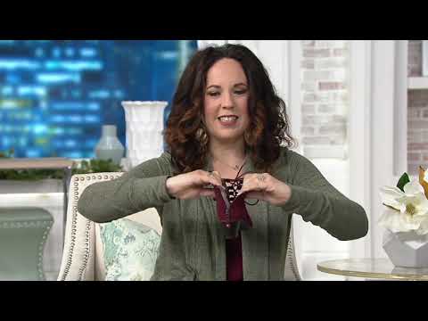 Earth Suede Lace-up Peep Toe Sandals - Aurora on QVC