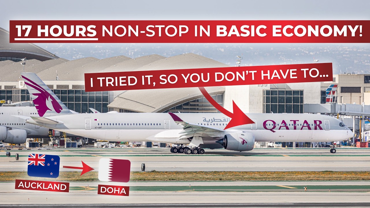 BRUTALLY HONEST REVIEW | World's second-longest flight: Qatar Airways A350-1000 Auckland to Doha!