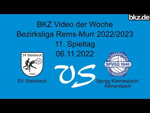 Fußball-Bezirksliga: SV Steinbach - Spvgg Kleinaspach/Allmersbach