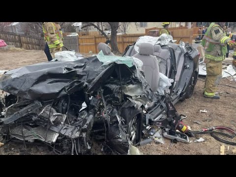 Car Smashes Through Fence In Colorado Springs