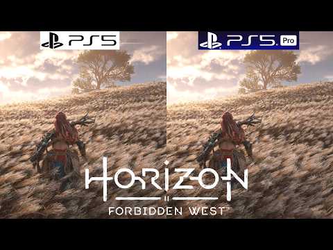 Horizon Forbidden West PS5 vs PS5 Pro - Graphics Comparison - Framerate - Loading Times - 4k