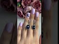 Серебряные серьги с топазом Лондон Блю 9.183ct