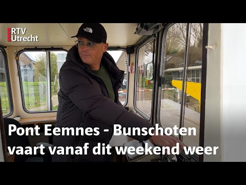 Veerpont Eemdijk van start met nieuwe pontbaas Alex: 'Ik sta hier gewoon te genieten' | RTV Utrecht
