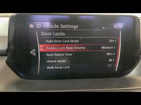 How to CHANGE THE DOOR LOCK SETTINGS on your Mazda (3, 6, CX-5, CX-9)