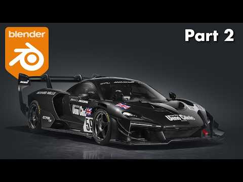 How to Model Complex Car Details in Blender | Mclaren Senna GTR Modelling series Part 2