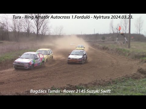 Bagdács Tamás - Rover 214S Suzuki Swift Tura - Ring Amatőr Autocross 1.Forduló -Nyírtura 2024.03.23.