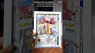 Preserve your first flight tickets in  keepsake frames #customised #photoframe #resinartist #craft