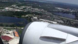 preview picture of video 'landing at sanford orlando 767 300er thomson'