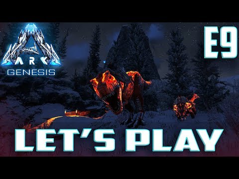 Let's Play ARK:Survival Evolved Genesis DLC-Ep.9-Lava X-Dino-Rex & Anky Taming