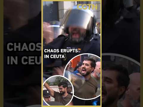 Alvise Perez confronted by protesters during visit to Ceuta
