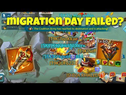 Lords Mobile - Migration Day Failed?? New kingdom, new victims. Let's rally everything around