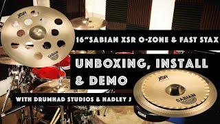Video thumbnail for Sabian XSR Fast Stax & 16" XSR O-Zone Cymbals - Unboxing, Install & Demo by HadleyJ Drumz