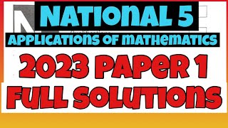 N5 Applications 2023 Paper 1