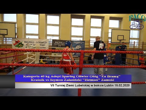 VII Turniej Ziemi Lubelskiej w boksie Kategoria 40 kg Kategoria 40 kg Adept Sparing Oliwier Ożóg Za