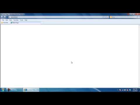 How to set a Homepage on Internet Explorer