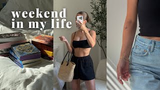 SUMMER WEEKEND | my top 10 books of the year, tattoos?!, lake day, evening walks & cozy reading