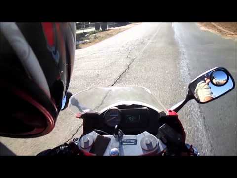 Riding on my dads motorcycle