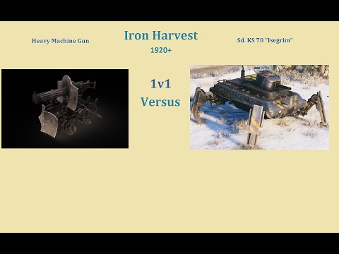 Iron Harvest: Heavy Machine Gun vs Sd. KS 78 Isegrim