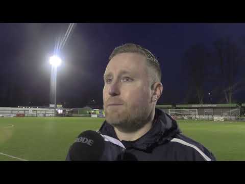 Post-match interview Hitchin  Town FC 0-1 Kettering Town (27/01/2024)