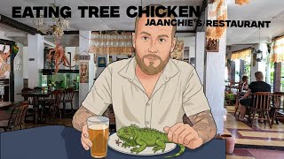 Eating Tree Chicken At Jaanchies Restaurant On Curaçao!