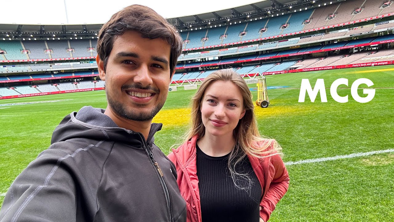 Join a duo on a captivating visit to Melbourne Cricket Ground.