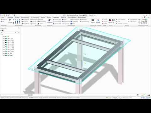 Easy design of steel frameworks with SolidSteel for PTC Creo Elements/Direct Modeling - part 1