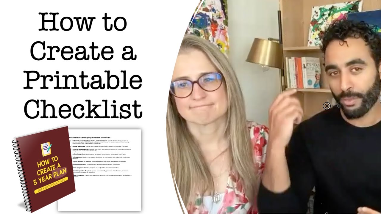 How to Make a Printable Checklist - Do This First