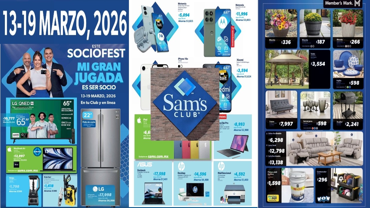 🇲🇽 Sam's Club Mexico Socio Fest La Gran Jugada |🗓 Valido del 13 de Marzo al 19 de Marzo de 2026