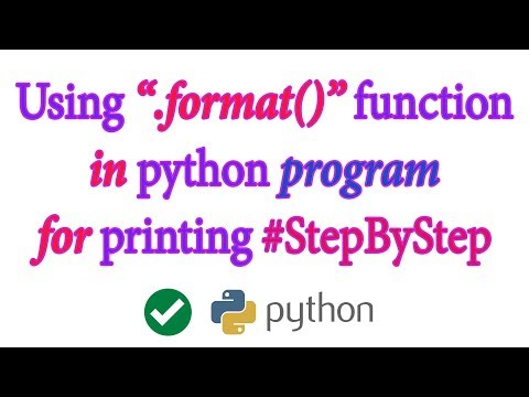 Format Method In Python Hindi