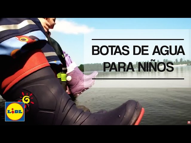 Vídeo relacionado con Botas de Agua con Luces para niños, con Asas y Luces Intermitentes, para la Lluvia y la Nieve