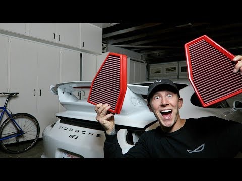 DOES THE BMC AIR FILTER GIVE MORE HORSEPOWER? INTAKE FILTER INSTALL ON PORSCHE GT3