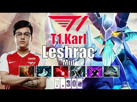 Leshrac Mid | T1.Karl | SEA TOP 1 MID PLAYER 14 KILLS INSANE LESHRAC | 7.30e Gameplay Highlights
