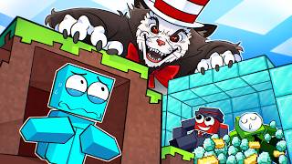 Bunker de TERRA vs DIAMANTE contra Gato de Chapéu no Minecraft!