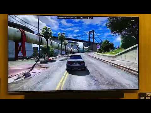 TESTED GTA V ON QLED 4k 55 SAMSUNG TV (60FPS)