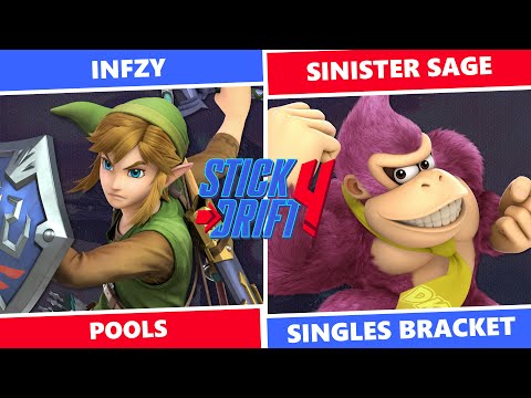 Stick Drift 4: Pools - InFzY (Link) Vs Sinister Sage (DK) SSBU Singles