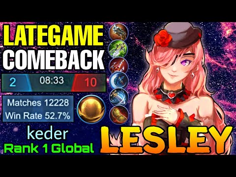Sidelane with Aegis Lesley 12K Matches Comeback Game!! - Top 1 Global Lesley by keder - MLBB