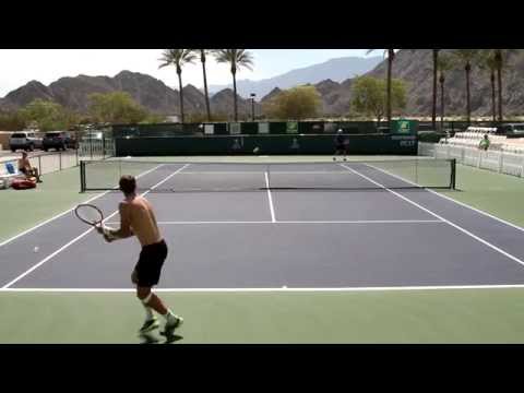 Vasek Pospisil Practice 2015 BNP Paribas Open Indian Wells