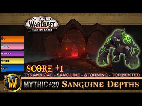 Sanguine Depths Mythic 20 Tyrannical Sanguine Storming Tormented Guardian Druid Shadowlands
