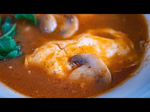 Huevos Ahogados con Champiñones | Recetas de Desayunos Mexicanos Faciles