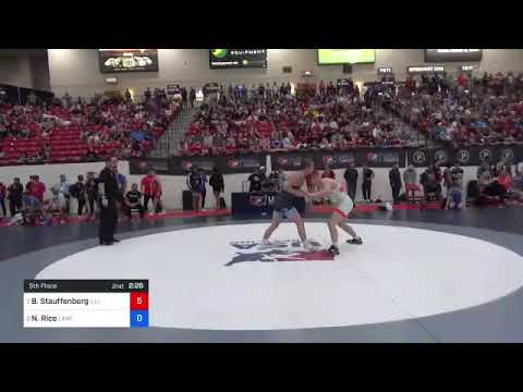67 Kg 5th Place - Braden Stauffenberg, Illinois Vs Noah Rice, Lancaster Alliance Wrestling Club (L