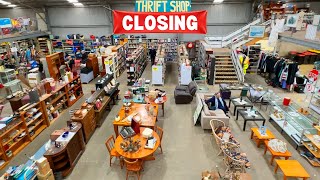 Everything must go TODAY in this HUGE second hand store!