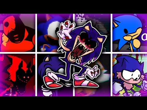 You Can't Run but Different Sonic Characters Sings 🐱(Vs Sonic.exe) - FNF Cover