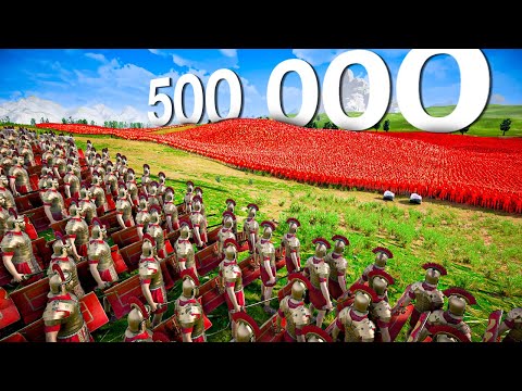 500 000 SPARTANS vs 500 000 ROMAN GENERALS | Ultimate Epic Battle Simulator 2 | UEBS 2