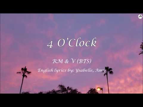네시 (4 O'Clock) - English KARAOKE - RM & V (BTS)