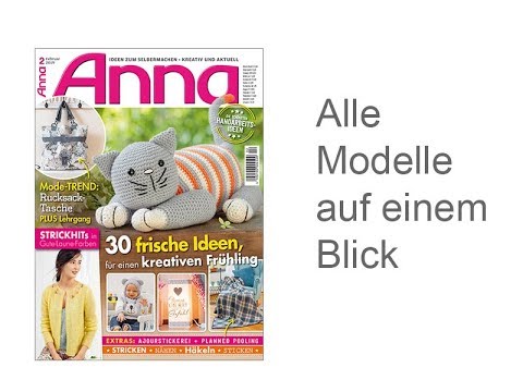 Zeitschrift Anna Nr. 2/2019 - Alle Modelle auf einem Blick