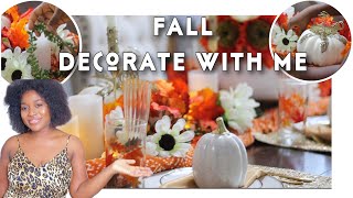 How to setup a Beautiful Fall Tablescape 2022 | FALL TABLE SETTING