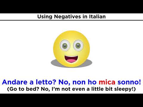 Negatives in Italian