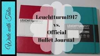 Leuchtturm1917 vs Official Bullet Journal