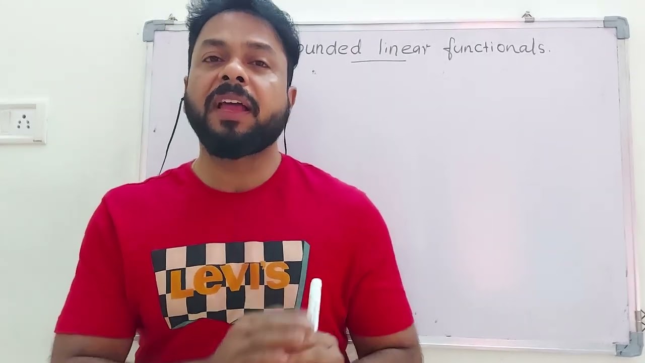 Bounded linear functionals..Video